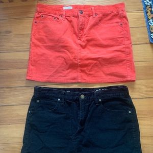 Lot - 2 Gap Corduroy Mini Skirts 28/6